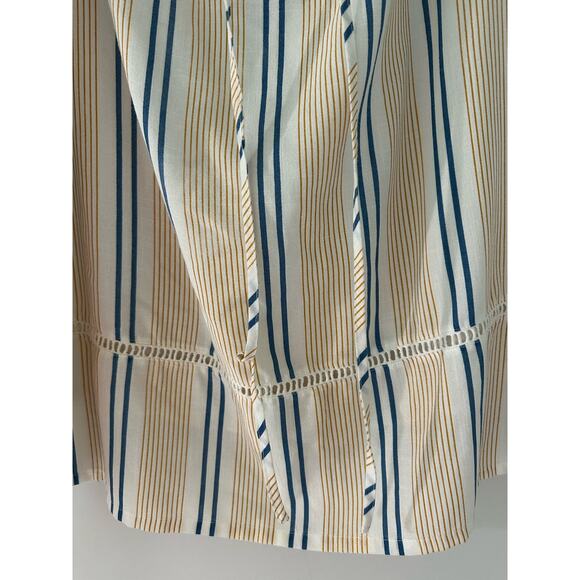 J.O.A. Los Angeles Blue/Yellow Striped Dress Size Small - Picture 5 of 7